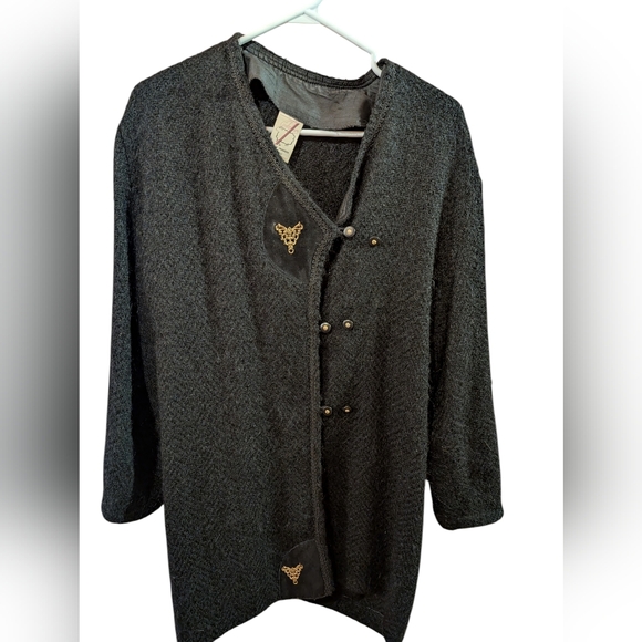 Jackets & Blazers - Elegant Black Wool Vest 2/22 $ on selected item